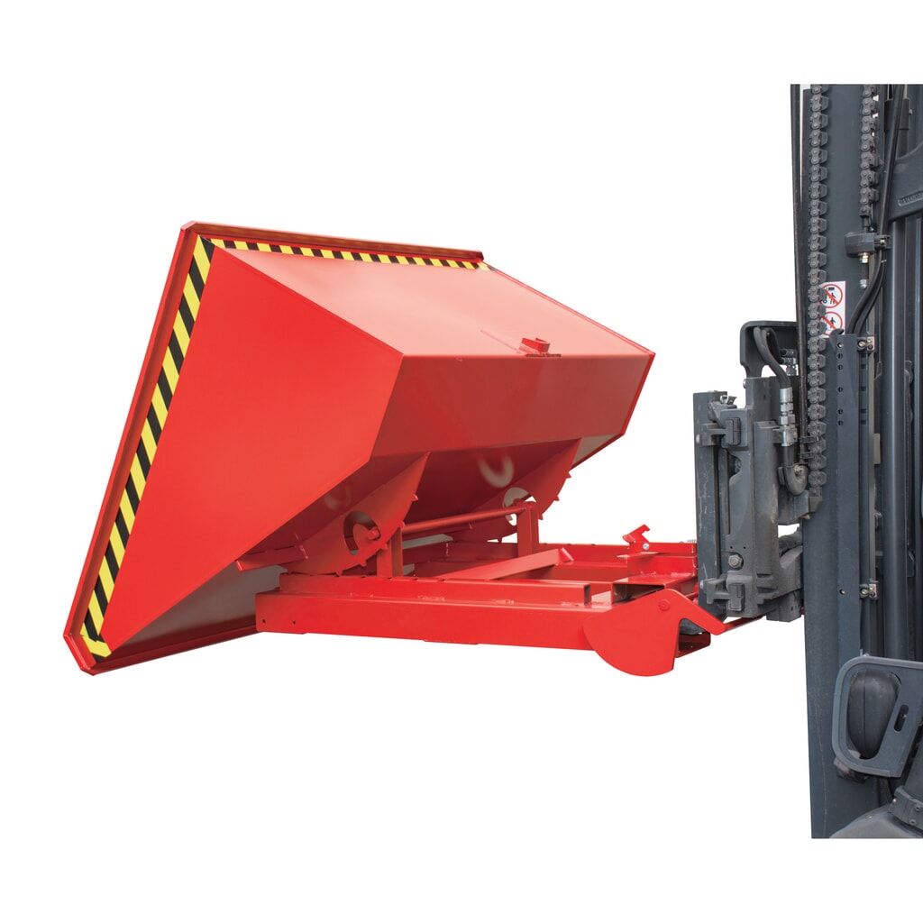 Bauer® Depósito basculante con mecanismo rodante automático, capacidad de carga 1.500 kg, pintado, volumen 1,2 m³, RAL 3000 rojo fuego Número de imagen del producto 8: Bauer® Depósito basculante con mecanismo rodante automático, capacidad de carga 1.500 kg, pintado, volumen 1,2 m³, RAL 3000 rojo fuego