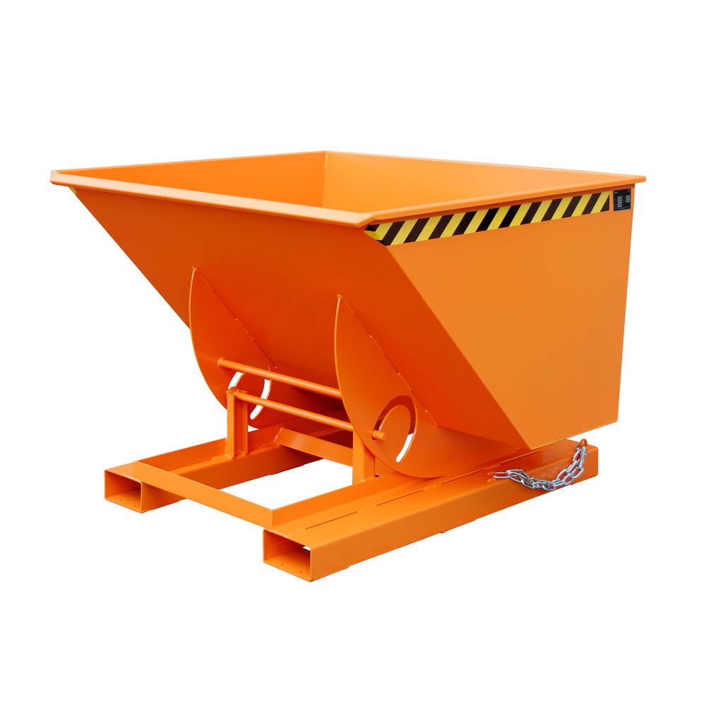Imagen del producto: Bauer® Volquete con mecanismo desenrollador de volqueo, c.c. 1.000 kg, pintado, volumen 1 m³, RAL 2000 amarillo naranja