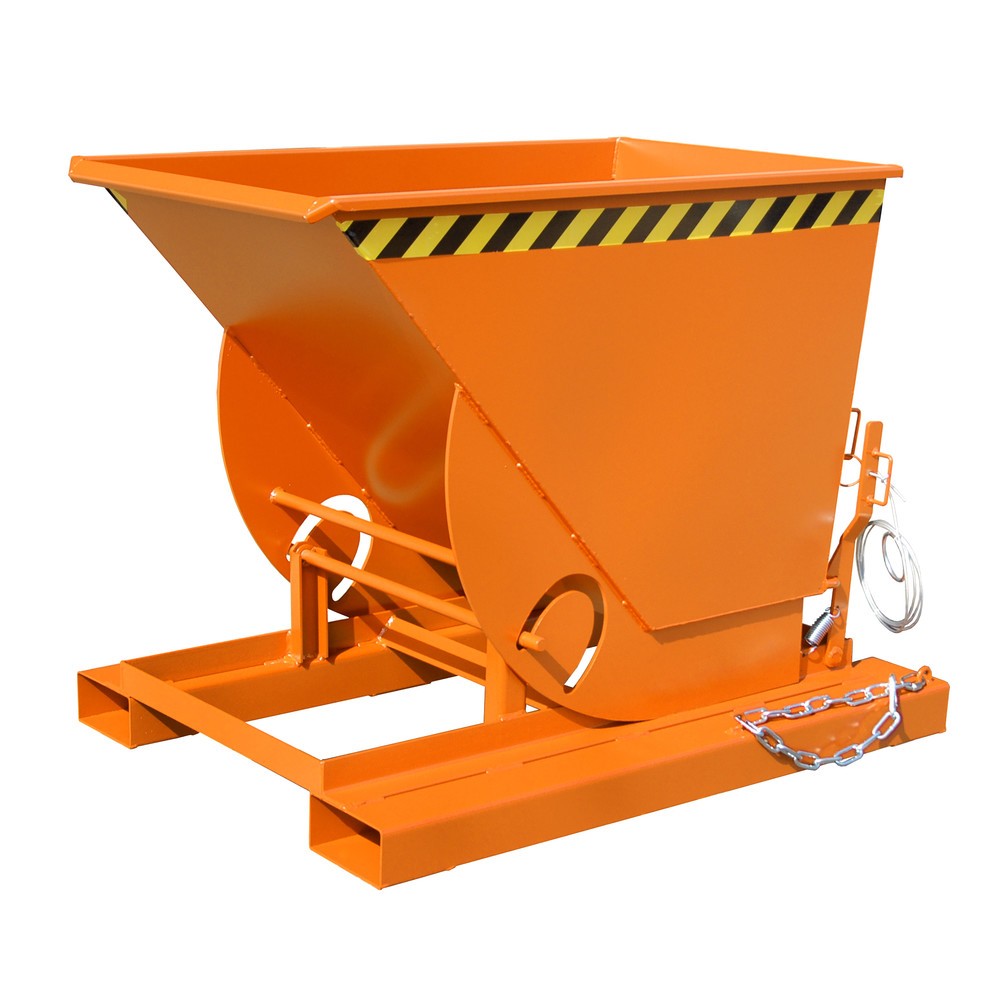 Imagen del producto: Bauer® Volquete con mecanismo desenrollador de volqueo, c.c. 1.000 kg, pintado, volumen 0,5 m³, RAL 2000 amarillo naranja