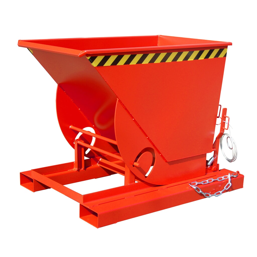 Bauer® Volquete con mecanismo desenrollador de volqueo, c.c. 1.000 kg, pintado, volumen 0,5 m³, RAL 3000 rojo fuego Imagen del producto: Bauer® Volquete con mecanismo desenrollador de volqueo, c.c. 1.000 kg, pintado, volumen 0,5 m³, RAL 3000 rojo fuego