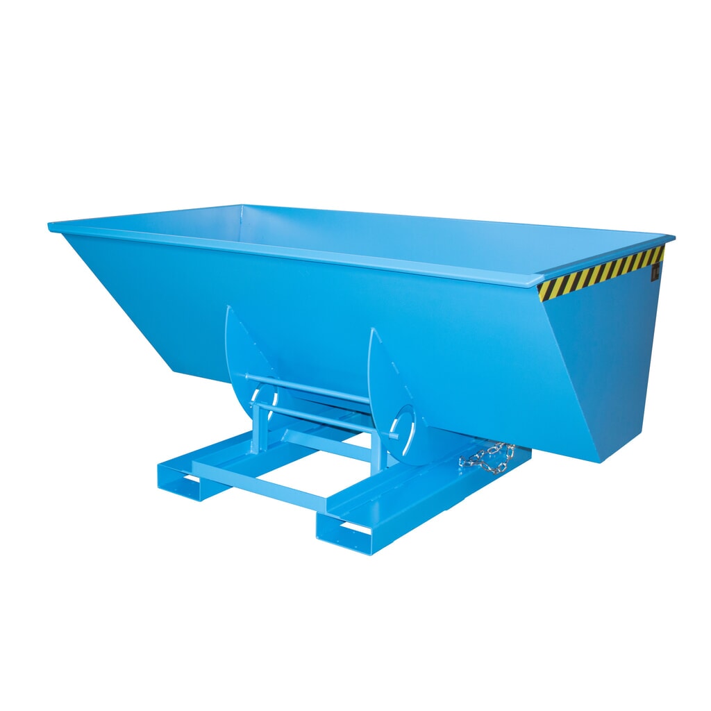 Bauer® Volquete con mecanismo desenrollador de volqueo, c.c. 1.000 kg, pintado, volumen 1,5 m³, RAL 5012 azul luminoso Imagen del producto: Bauer® Volquete con mecanismo desenrollador de volqueo, c.c. 1.000 kg, pintado, volumen 1,5 m³, RAL 5012 azul luminoso