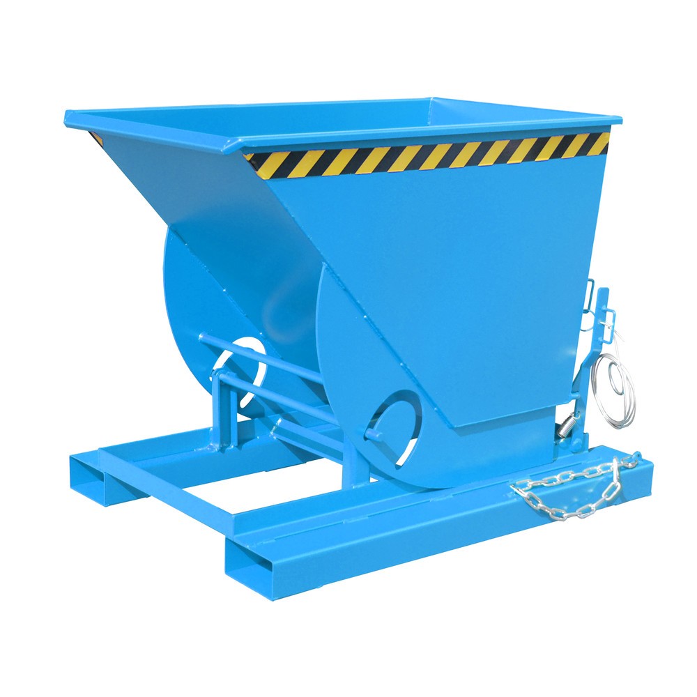 Imagen del producto: Bauer® Volquete con mecanismo desenrollador de volqueo, c.c. 1.000 kg, pintado, volumen 0,5 m³, RAL 5012 azul luminoso
