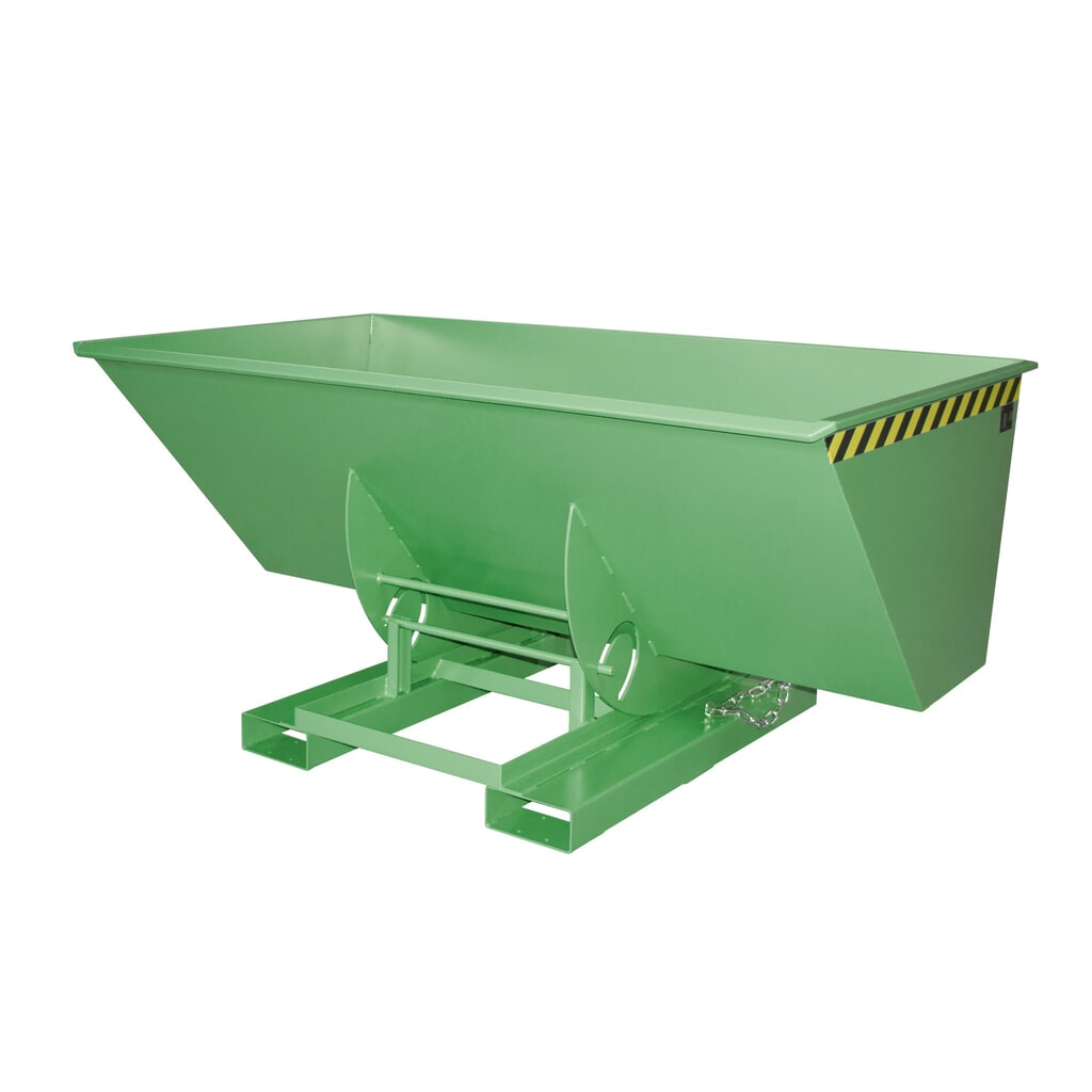 Imagen del producto: Bauer® Volquete con mecanismo desenrollador de volqueo, c.c. 1.000 kg, pintado, volumen 1,5 m³, RAL 6011 verde reseda