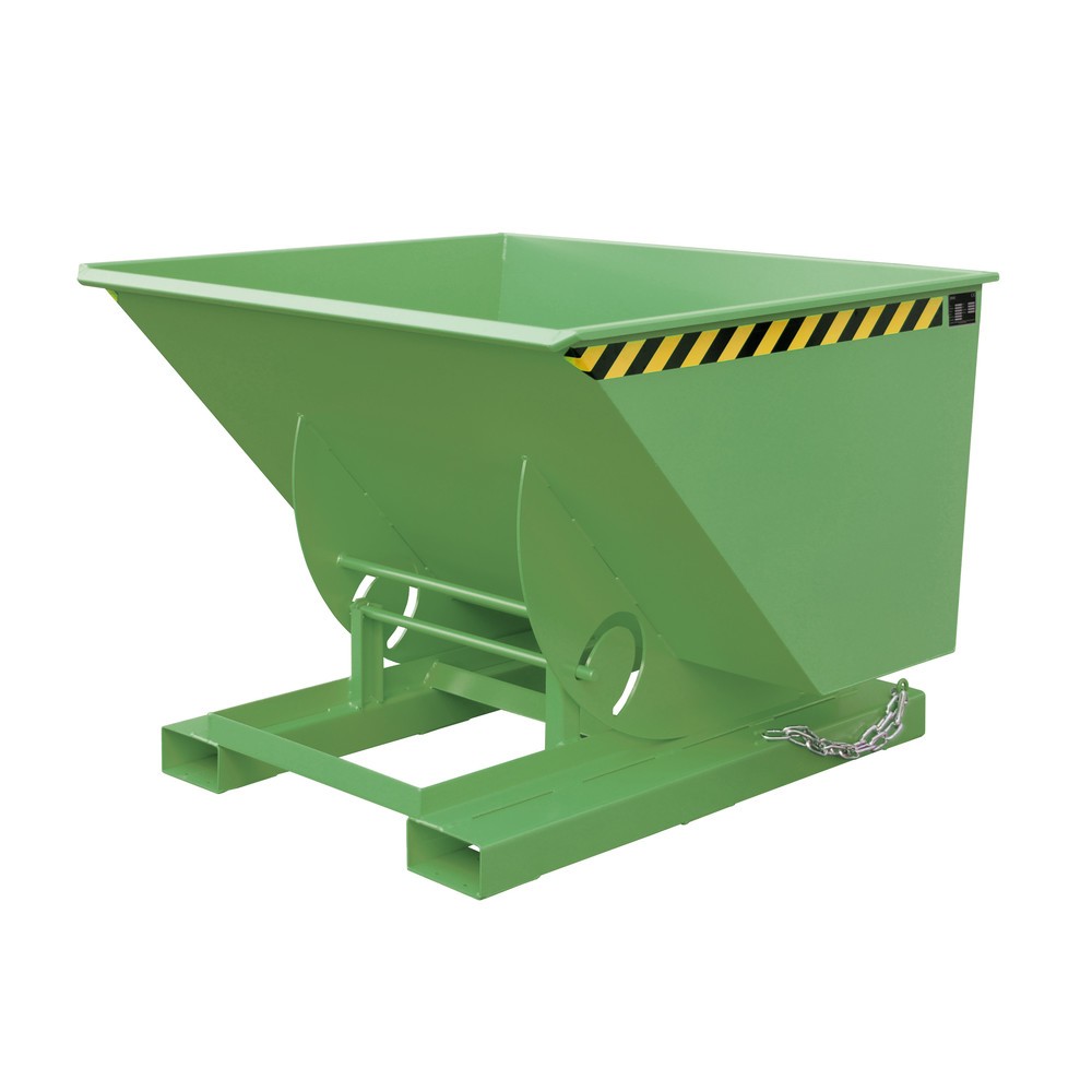 Imagen del producto: Bauer® Volquete con mecanismo desenrollador de volqueo, c.c. 1.000 kg, pintado, volumen 1 m³, RAL 6011 verde reseda