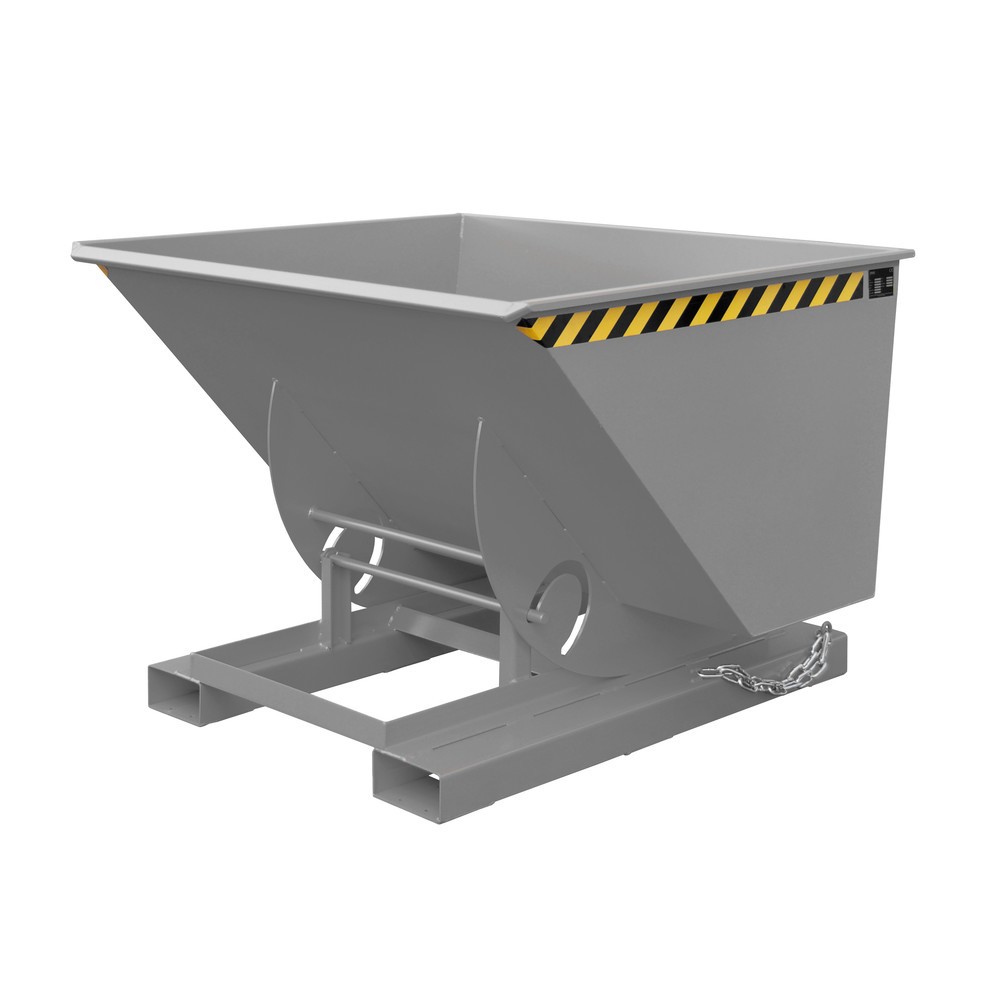 Imagen del producto: Bauer® Volquete con mecanismo desenrollador de volqueo, c.c. 1.000 kg, pintado, volumen 1 m³, RAL 7005 gris ratón