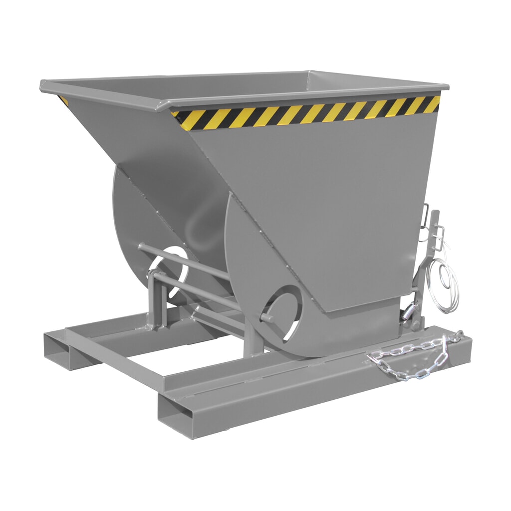 Bauer® Volquete con mecanismo desenrollador de volqueo, c.c. 1.000 kg, pintado, volumen 0,5 m³, RAL 7005 gris ratón Imagen del producto: Bauer® Volquete con mecanismo desenrollador de volqueo, c.c. 1.000 kg, pintado, volumen 0,5 m³, RAL 7005 gris ratón