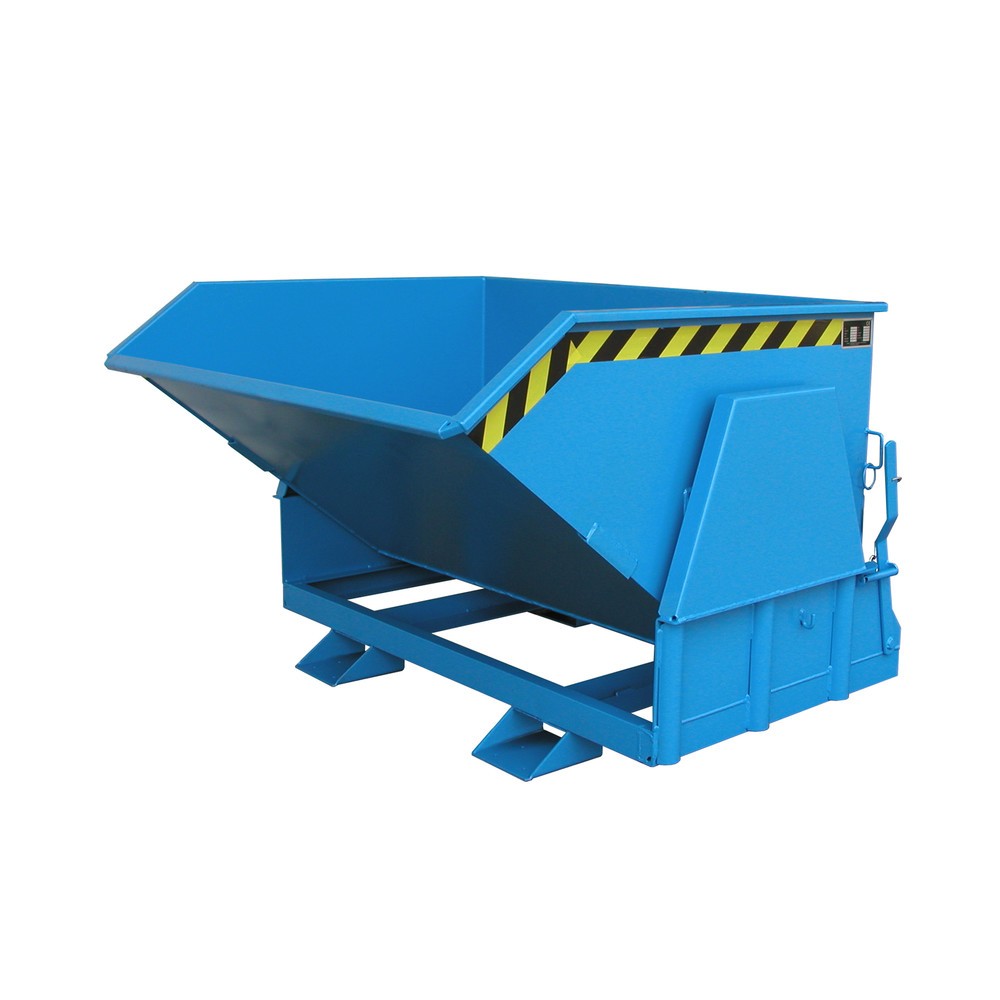 Imagen del producto: Bauer® Volquete con mecanismo desenrollador de volqueo Premium, forma constructiva ancha, pintado, sin tapa, volumen 0,8 m³, RAL 5012 azul luminoso