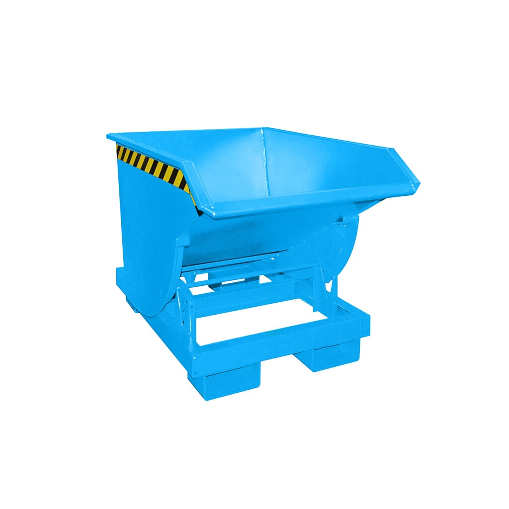 Bauer® Volquete con mecanismo desenrollador de volqueo Premium, forma constructiva profunda, pintado, sin tapa, volumen 0,5 m³, RAL 5012 azul luminoso Número de imagen del producto 4: Bauer® Volquete con mecanismo desenrollador de volqueo Premium, forma constructiva profunda, pintado, sin tapa, volumen 0,5 m³, RAL 5012 azul luminoso