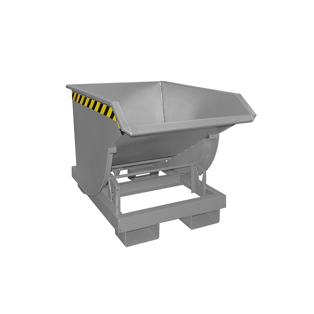 Número de imagen del producto 6: Bauer® Volquete con mecanismo desenrollador de volqueo Premium, forma constructiva profunda, pintado, sin tapa, volumen 0,3 m³, RAL 6011 verde reseda