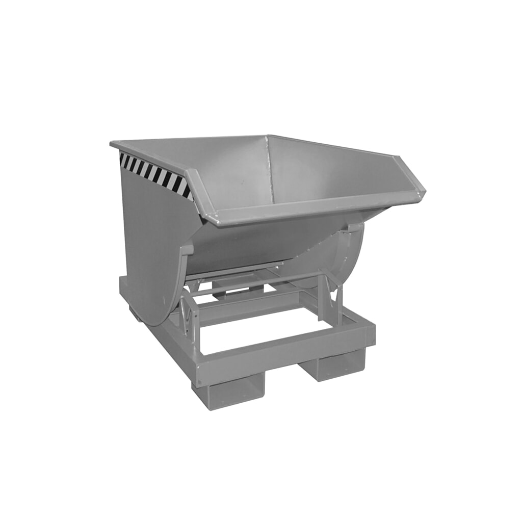 Bauer® Volquete con mecanismo desenrollador de volqueo Premium, forma constructiva profunda, pintado, sin tapa, volumen 0,5 m³, RAL 5012 azul luminoso Número de imagen del producto 6: Bauer® Volquete con mecanismo desenrollador de volqueo Premium, forma constructiva profunda, pintado, sin tapa, volumen 0,5 m³, RAL 5012 azul luminoso