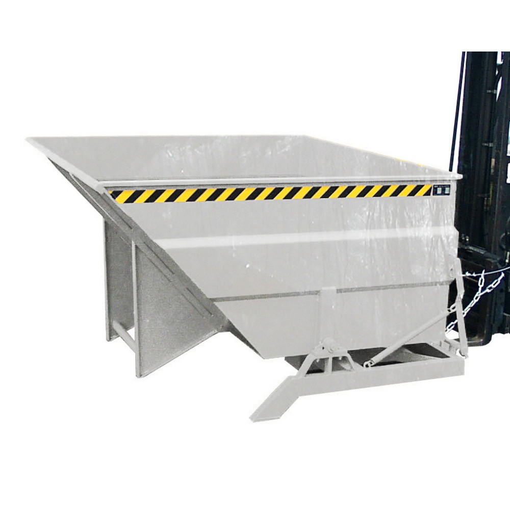 Número de imagen del producto 1: Recipiente de vuelco Bauer®, forma constructiva de gran volumen, galvanizado, volumen 2 m³