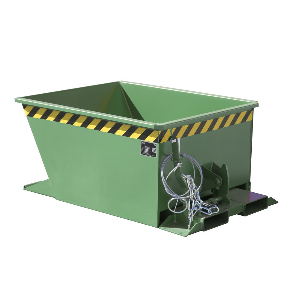 Número de imagen del producto 3: Bauer® Depósito basculante para polipastos de ruta, pintado, volumen 0,3 m³, RAL 2000 amarillo naranja