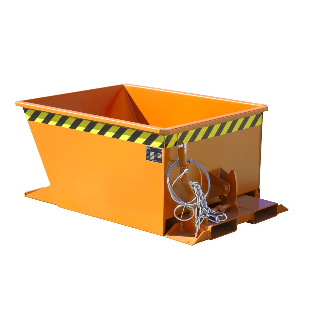 Imagen del producto: Bauer® Depósito basculante para polipastos de ruta, pintado, volumen 0,3 m³, RAL 2000 amarillo naranja