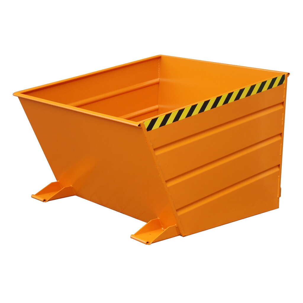 Bauer® Volquete compacto, pintado, volumen 1 m³, RAL 2000 amarillo naranja Imagen del producto: Bauer® Volquete compacto, pintado, volumen 1 m³, RAL 2000 amarillo naranja