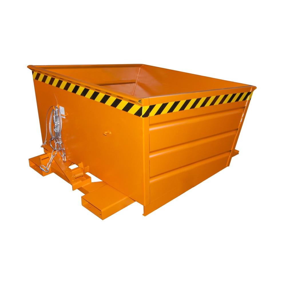 Imagen del producto: Bauer® Depósito basculante compacto, pintado, volumen 0.8 m³, RAL 2000 amarillo naranja