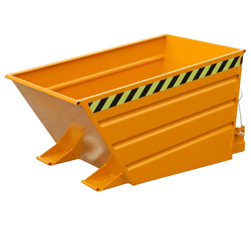 Imagen del producto: Bauer® Depósito basculante compacto, pintado, volumen 0,5 m³, RAL 2000 amarillo naranja