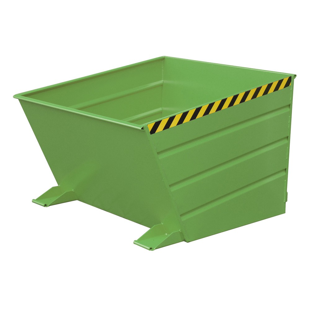 Número de imagen del producto 1: Bauer® Volquete compacto, pintado, volumen 1 m³, RAL 6011 verde reseda