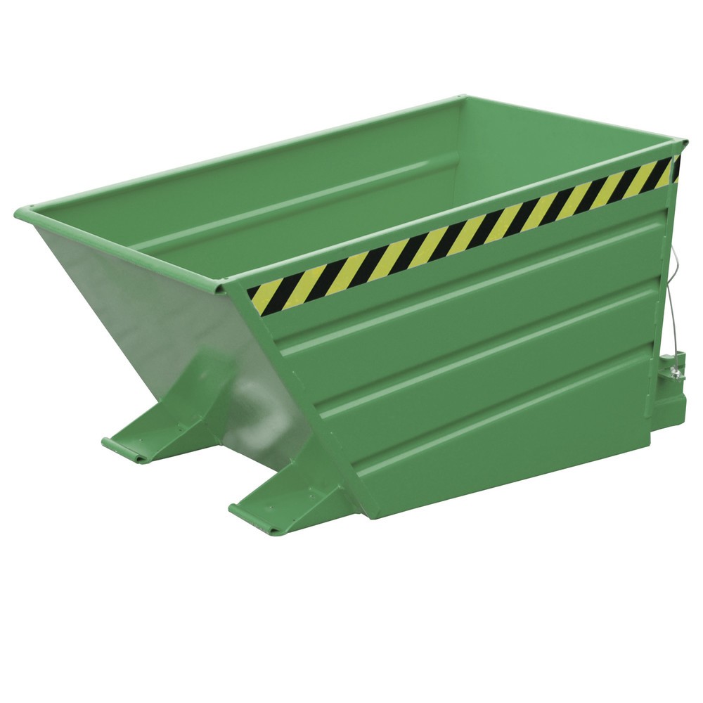 Imagen del producto: Bauer® Depósito basculante compacto, pintado, volumen 0,5 m³, RAL 6011 verde reseda