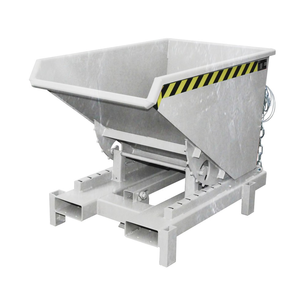 Imagen del producto: Recipiente de vuelco para cargas pesadas Bauer®, capacidad de carga 4.000 kg, galvanizado, volumen 0,3 m³
