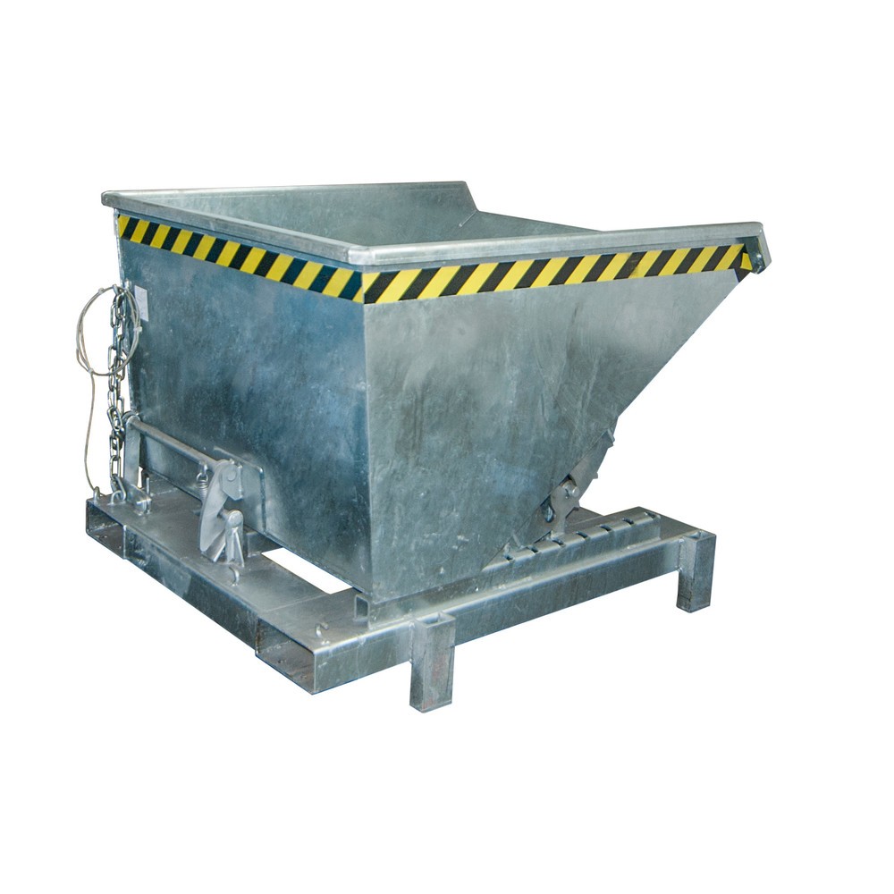 Número de imagen del producto 1: Recipiente de vuelco para cargas pesadas Bauer®, capacidad de carga 4.000 kg, galvanizado, volumen 0,6 m³