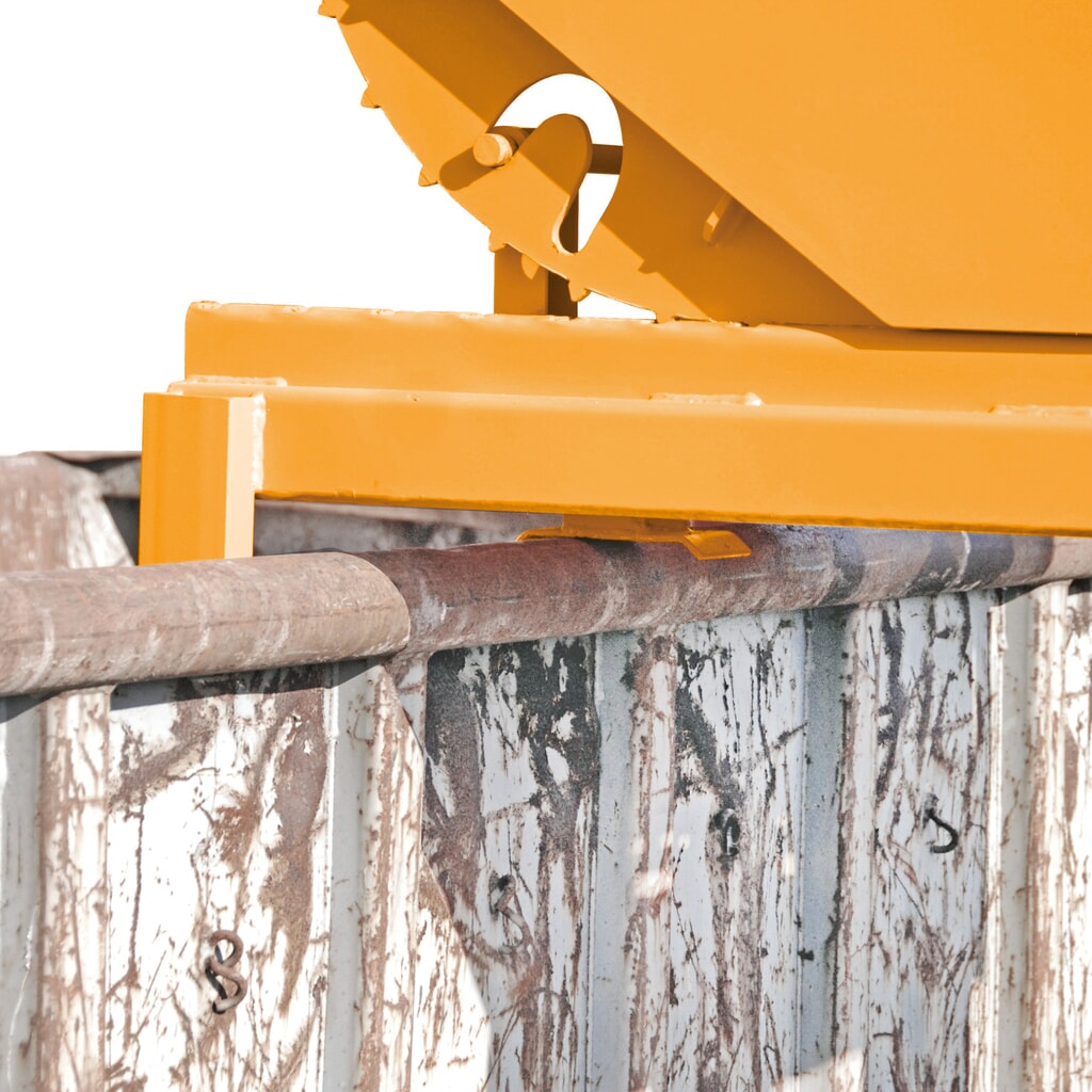 Bauer® Depósito de volquete de servicio pesado, capacidad de carga 4.000 kg, pintado, volumen 0,6 m³, RAL 7005 gris ratón Número de imagen del producto 4: Bauer® Depósito de volquete de servicio pesado, capacidad de carga 4.000 kg, pintado, volumen 0,6 m³, RAL 7005 gris ratón