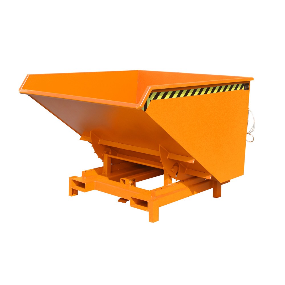 Número de imagen del producto 1: Bauer® Depósito de volquete de servicio pesado, capacidad de carga 4.000 kg, pintado, volumen 1,7 m³, RAL 2000 amarillo naranja