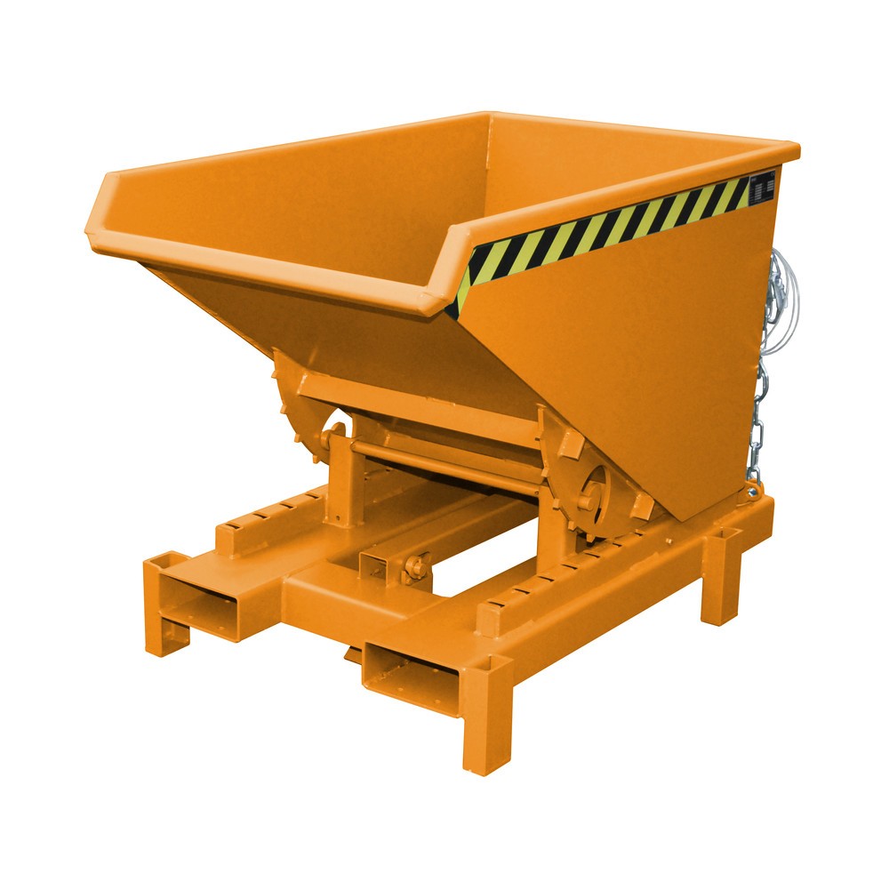 Número de imagen del producto 1: Bauer® Depósito de volquete de servicio pesado, capacidad de carga 4.000 kg, pintado, volumen 0,3 m³, RAL 2000 amarillo naranja