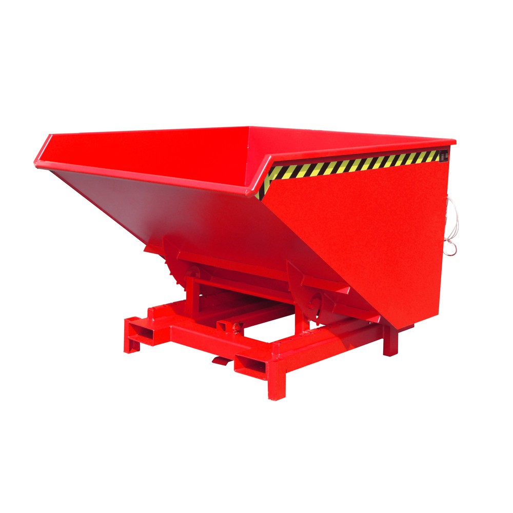 Número de imagen del producto 1: Bauer® Depósito de volquete de servicio pesado, capacidad de carga 4.000 kg, pintado, volumen 1,7 m³, RAL 3000 rojo fuego