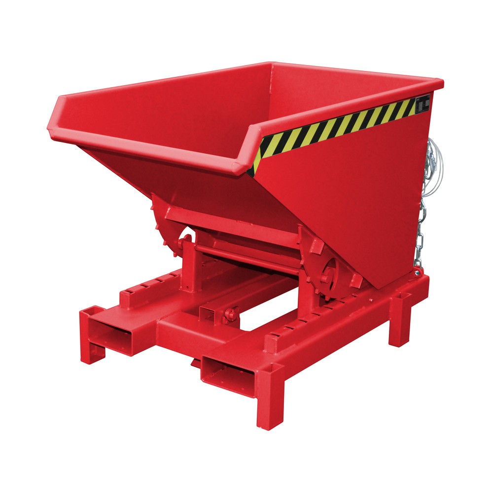 Número de imagen del producto 1: Bauer® Depósito de volquete de servicio pesado, capacidad de carga 4.000 kg, pintado, volumen 0,3 m³, RAL 3000 rojo fuego
