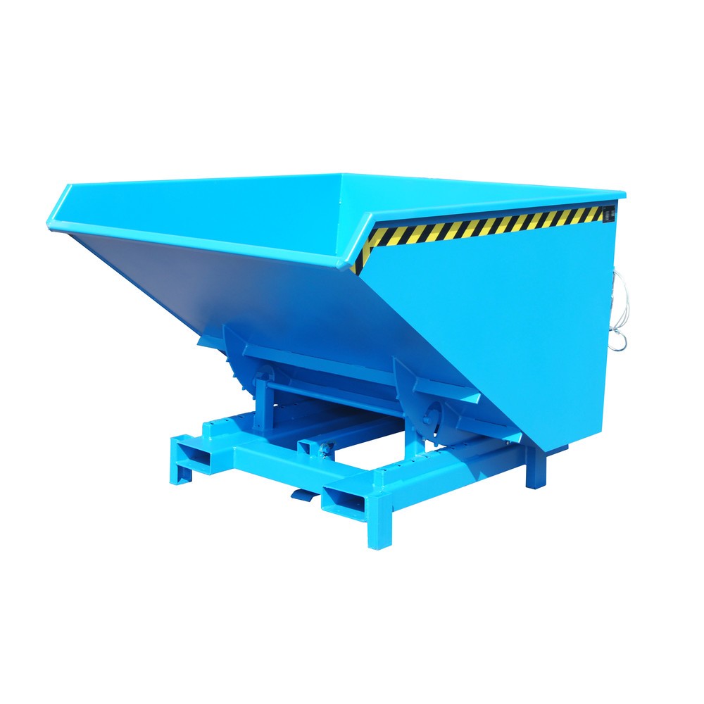 Número de imagen del producto 1: Bauer® Depósito de volquete de servicio pesado, capacidad de carga 4.000 kg, pintado, volumen 1,7 m³, RAL 5012 azul luminoso