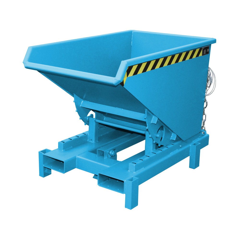 Número de imagen del producto 1: Bauer® Depósito de volquete de servicio pesado, capacidad de carga 4.000 kg, pintado, volumen 0,3 m³, RAL 5012 azul luminoso