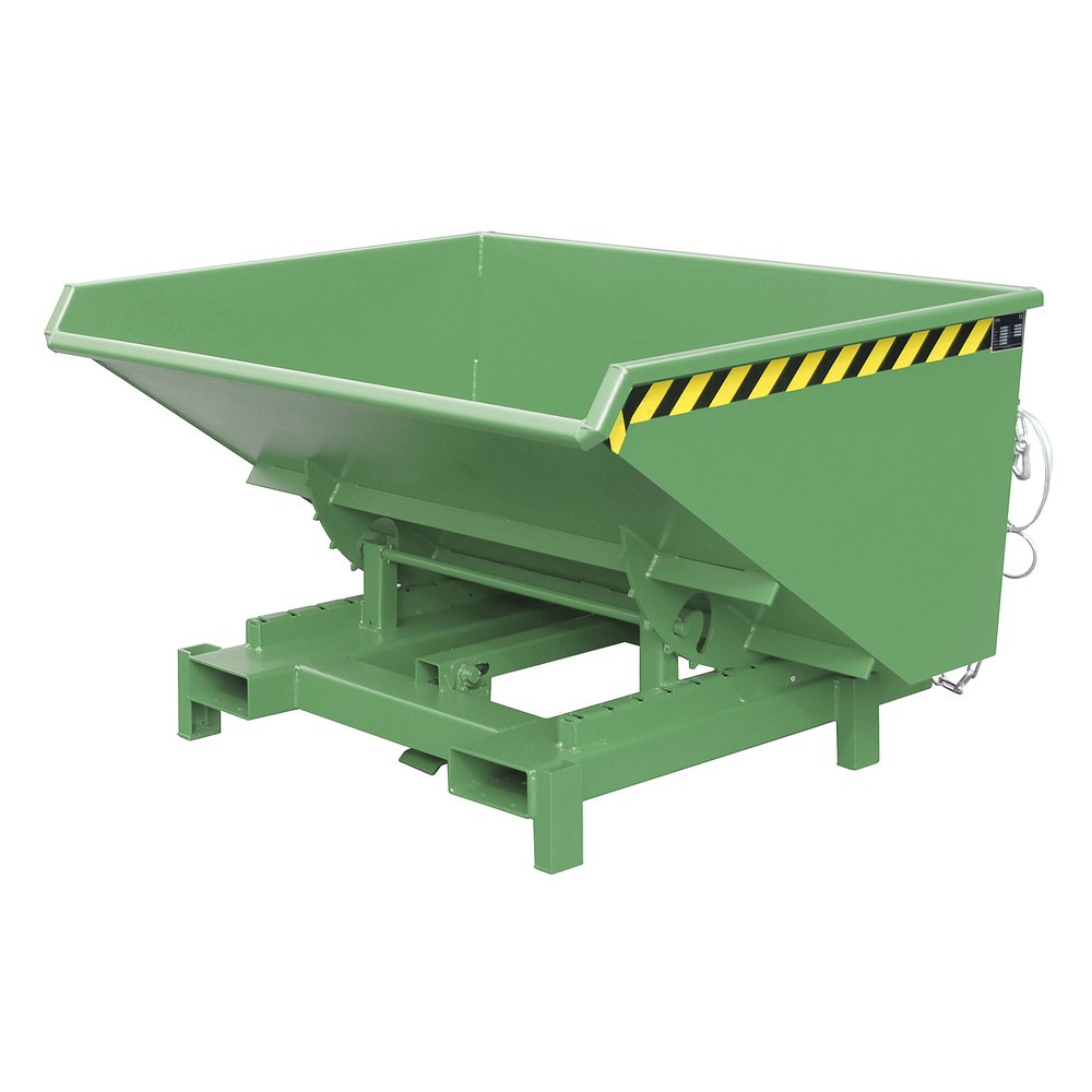 Imagen del producto: Bauer® Depósito de volquete de servicio pesado, capacidad de carga 4.000 kg, pintado, volumen 0,9 m³, RAL 6011 verde reseda