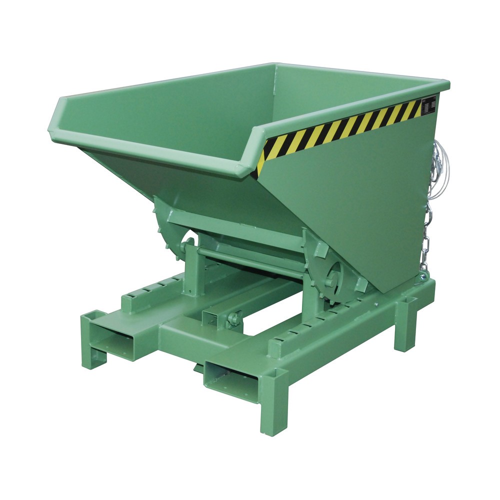 Número de imagen del producto 1: Bauer® Depósito de volquete de servicio pesado, capacidad de carga 4.000 kg, pintado, volumen 0,3 m³, RAL 6011 verde reseda