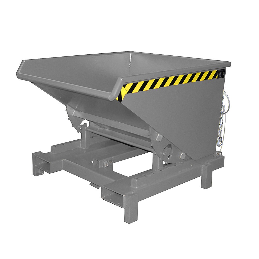 Número de imagen del producto 1: Bauer® Depósito de volquete de servicio pesado, capacidad de carga 4.000 kg, pintado, volumen 0,6 m³, RAL 7005 gris ratón
