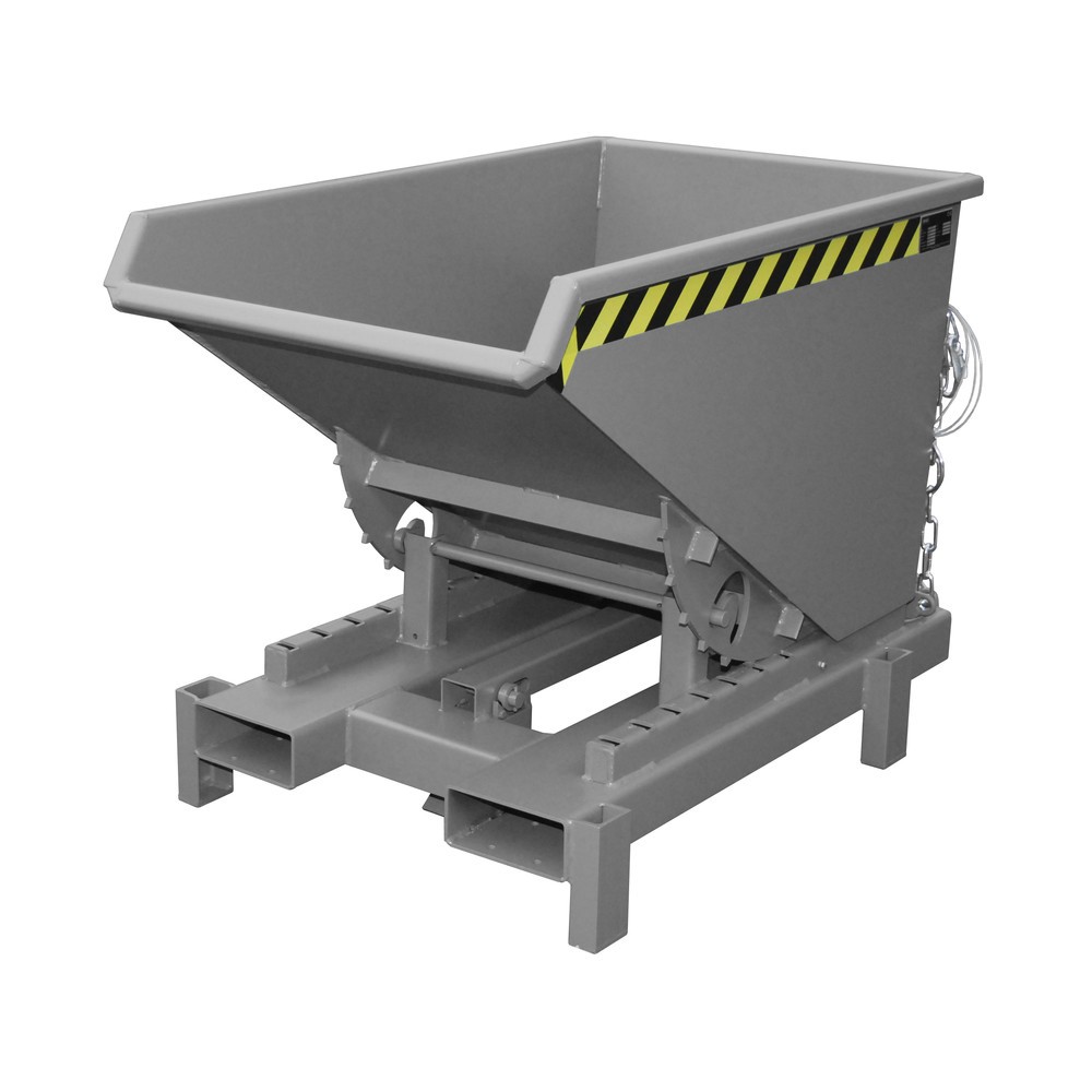 Número de imagen del producto 1: Bauer® Depósito de volquete de servicio pesado, capacidad de carga 4.000 kg, pintado, volumen 0,3 m³, RAL 7005 gris ratón