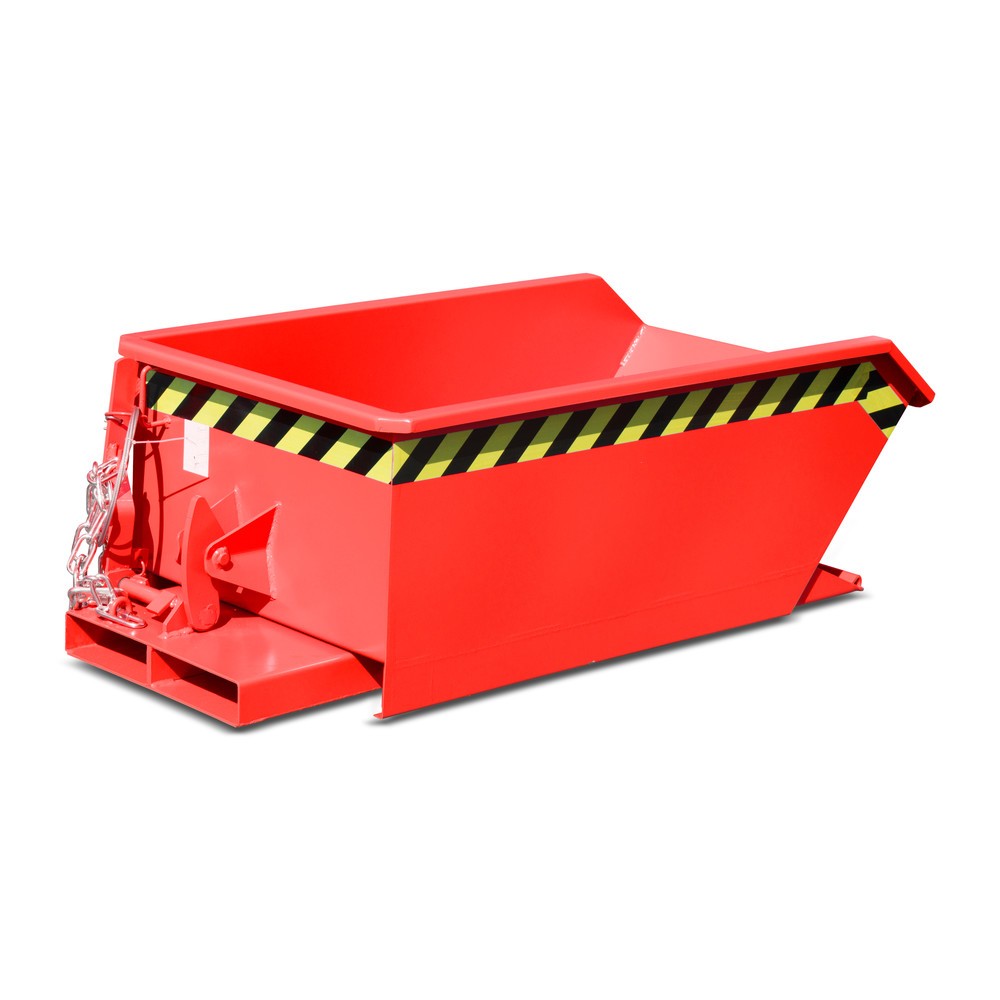 Número de imagen del producto 3: Bauer® Mini tanque de volcado, altura de construcción extremadamente baja, pintado, volumen 0.46 m³, RAL 6011 verde reseda