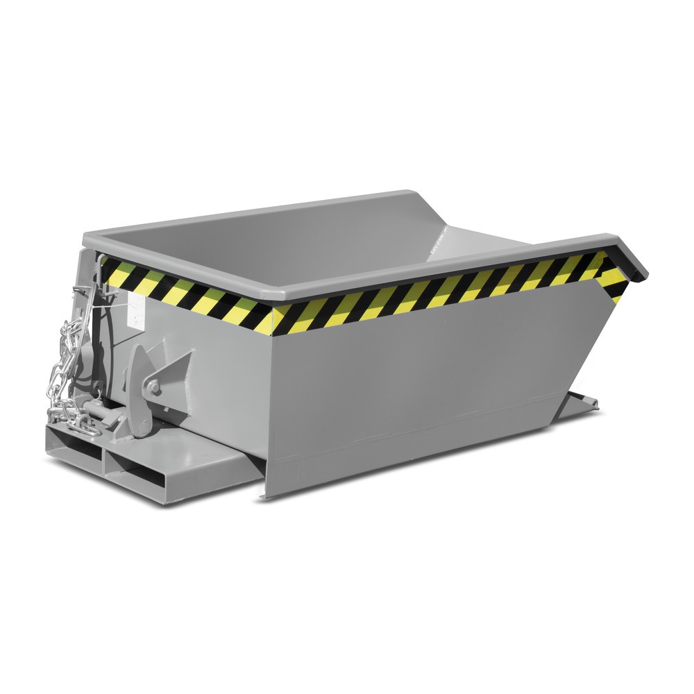 Número de imagen del producto 5: Bauer® Mini tanque de volcado, altura de construcción extremadamente baja, pintado, volumen 0.46 m³, RAL 6011 verde reseda