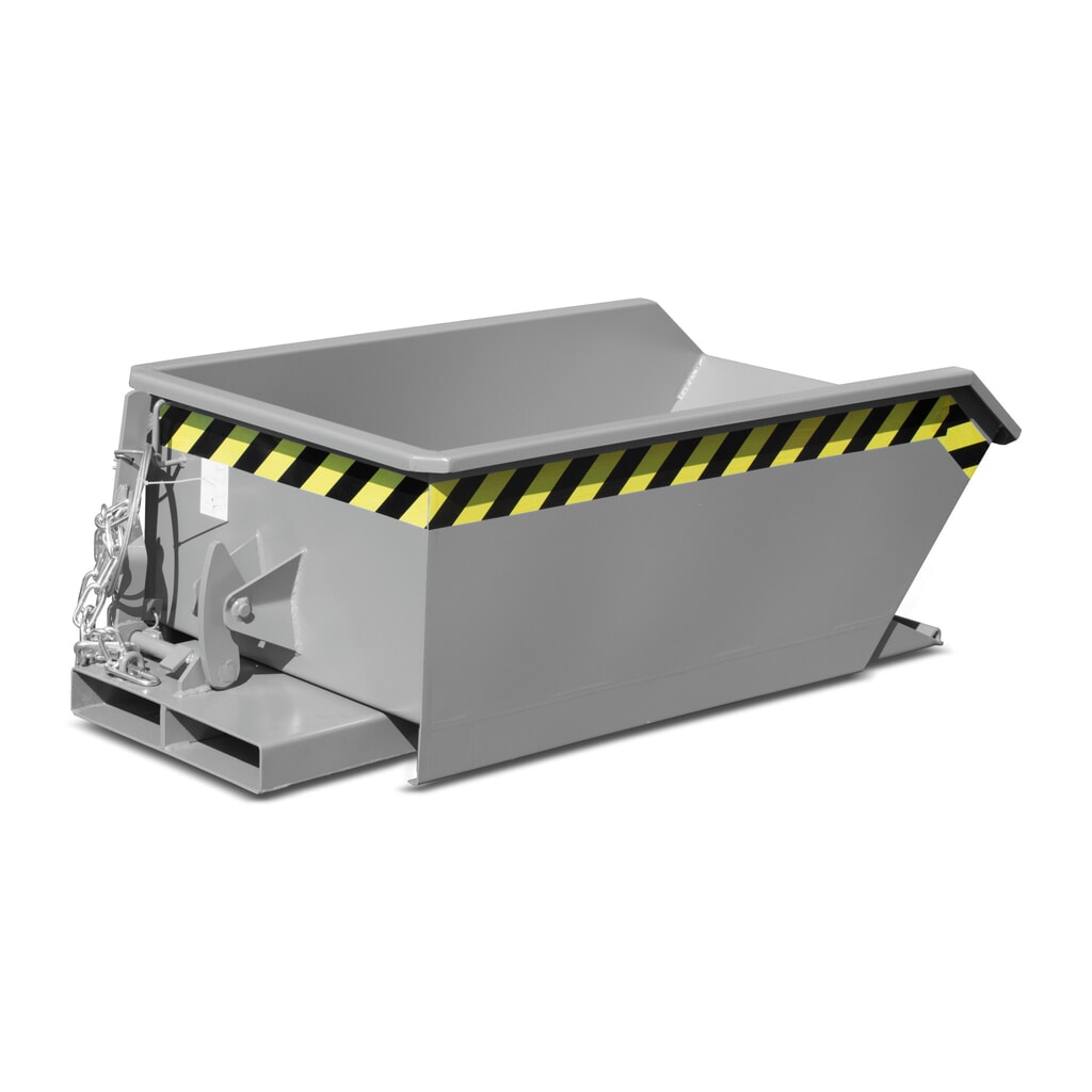 Número de imagen del producto 5: Bauer® Mini tanque de volcado, altura de construcción extremadamente baja, pintado, volumen 0.23 m³, RAL 5012 azul luminoso