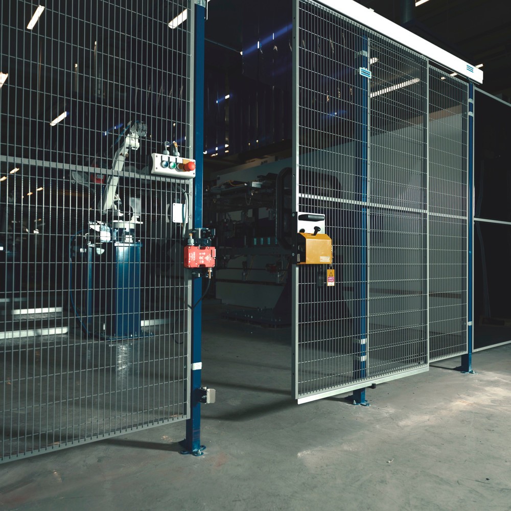 Número de imagen del producto 3: Rejilla de protección de máquinas TROAX® Estándar, Al x An 2.050 x 500 mm