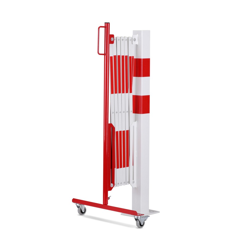 Número de imagen del producto 4: Rejilla tijera con poste de bloqueo, diámetro 60 mm, ancho 3.600 mm, rojo/blanco