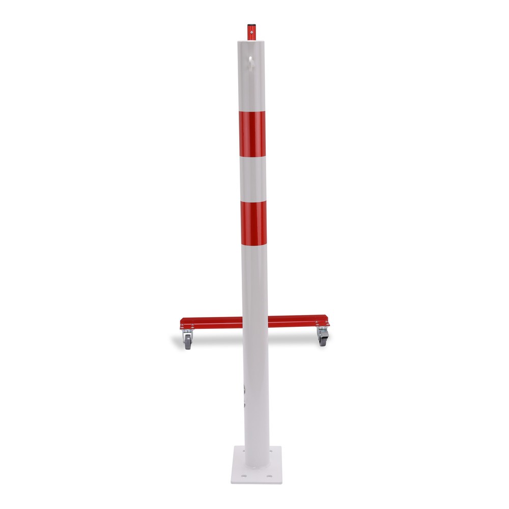 Número de imagen del producto 7: Rejilla tijera con poste de bloqueo, diámetro 60 mm, ancho 4.000 mm, rojo/blanco