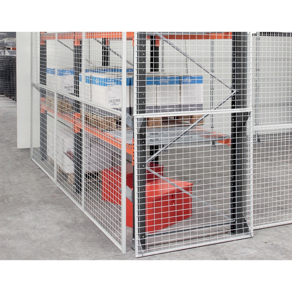 Imagen del producto: Rejilla de panel trasero para estantería para palets, módulo inicial, alto x ancho 3.000 x 2.900 mm