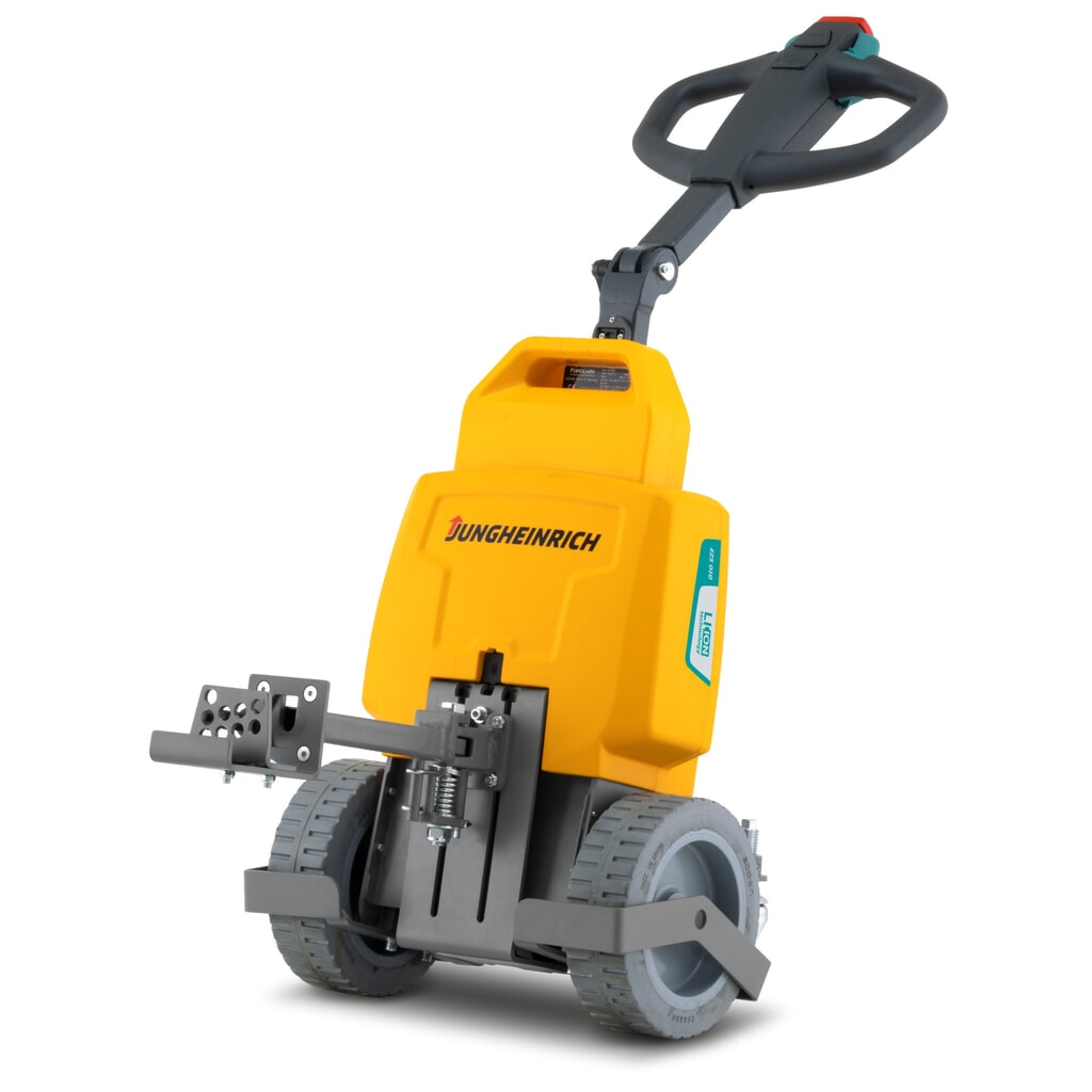 Remolcador eléctrico Jungheinrich EZS 010 - iones de litio con enganche para tubo cuadrado, ajuste mecánico Número de imagen del producto 1: Remolcador eléctrico Jungheinrich EZS 010 - iones de litio con enganche para tubo cuadrado, ajuste mecánico