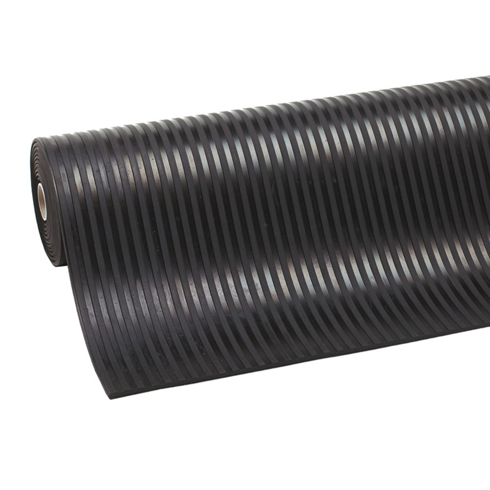 Imagen del producto: Revestimiento de goma NoTrax Rib ‘n’ Roll P3™, ranurado fino, A x F m lineal x 1.000 mm, negro