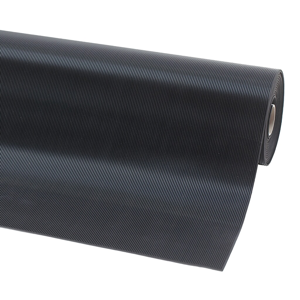 Baldosa de goma NoTrax Rib ‘n’ Roll P3™, ranurado fino, metro lineal x 1.000 mm largo, negra Número de imagen del producto 3: Baldosa de goma NoTrax Rib ‘n’ Roll P3™, ranurado fino, metro lineal x 1.000 mm largo, negra