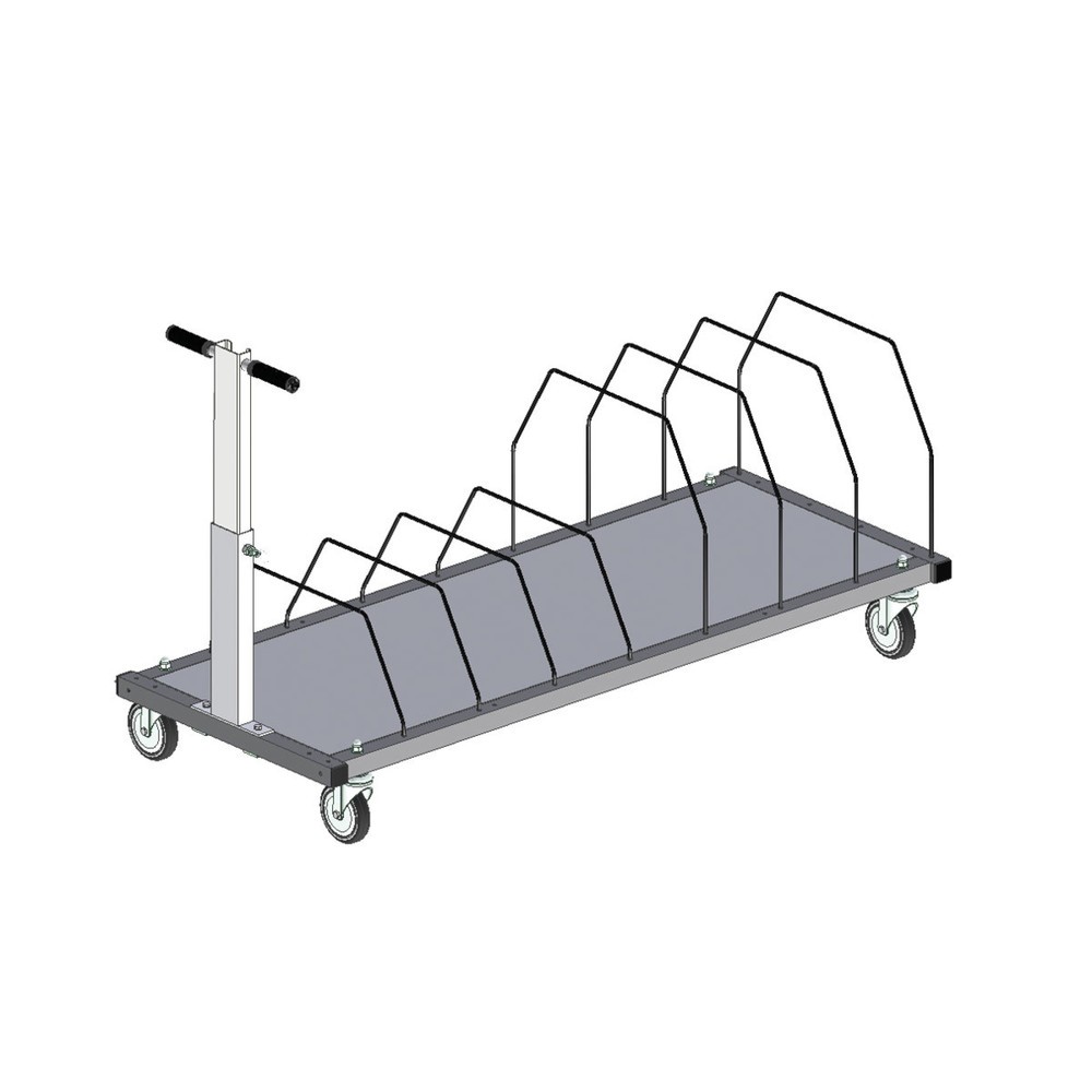 Imagen del producto: Revistero para sistema de mesa de embalaje, alto H x An x F 690 x 1.600 x 600 mm