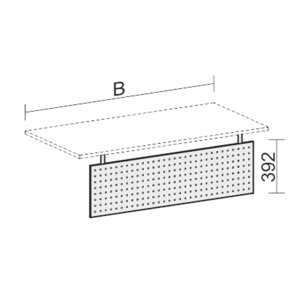 Número de imagen del producto 2: Rodilleras para muebles de oficina serie Profi, ancho 2.000 mm