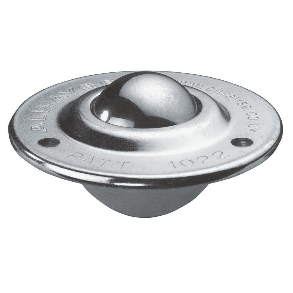 Imagen del producto: Rodillo de bola con orificios para fijación, acero, Ø 19 mm, CC 25 kg