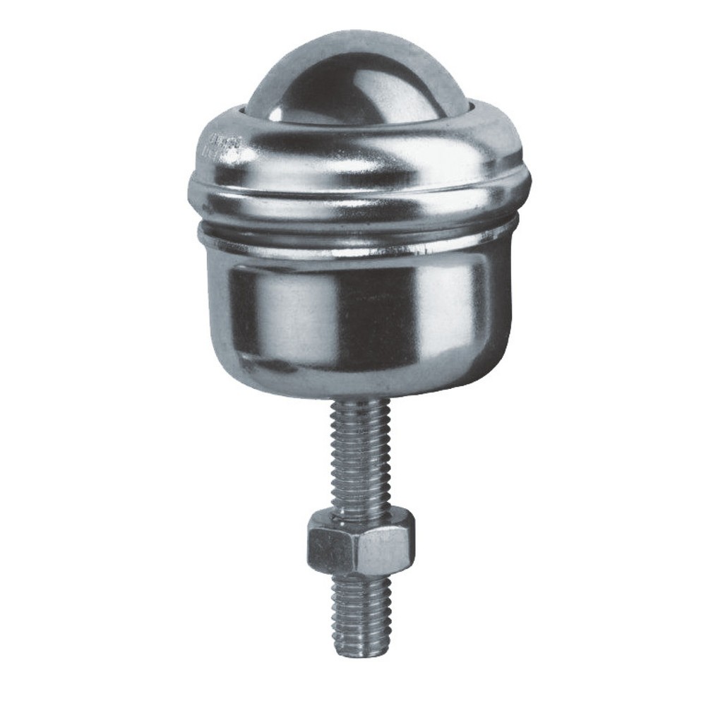 Imagen del producto: Rodillo de bolas con pasador roscado, acero, diámetro 25 mm, capacidad de carga 55 kg