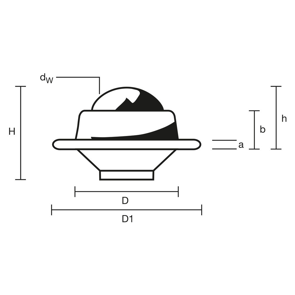 Número de imagen del producto 2: Rodillo de bolas, acero galvanizado, diámetro 13 mm, capacidad de carga 15 kg